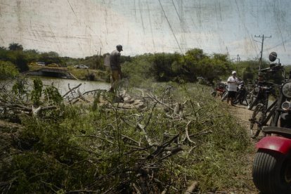 Los comuneros en Olón reclamaron ante la tala de vegetación por parte de Vinazin S. A.