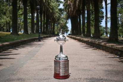 El trofeo de la Copa Libertadores 2025.