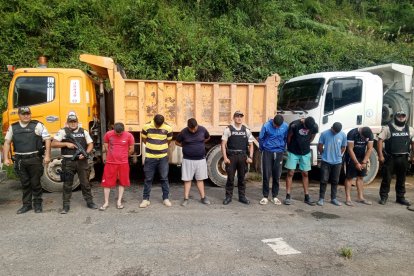 Los detenidos fueron puestos a órdenes de las autoridades judiciales.