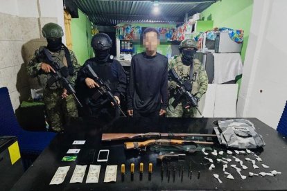 Alias El Bacán fue capturado en Esmeraldas.