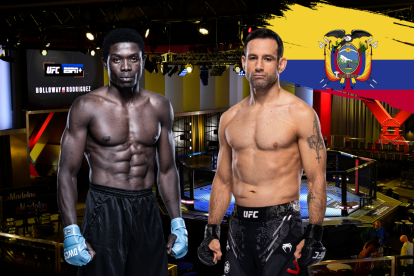 Carlos Vera enfrenta a Josias Musasa en el UFC Apex, en Las Vegas.