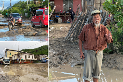 La intensidad de las lluvias han golpeado con dureza a Charapotó, en el cantón Sucre.