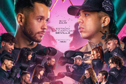 La Velada del Año V y su afiche promocional, organizado todo por Ibai Llanos.