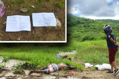 Por los indicios hallados, los agentes creen que los hombres fueron asesinados en el sitio.