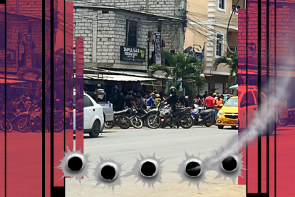 El extranjero estaba en  un local de reparación de motos