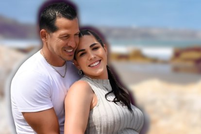 Karin Barreiro junto a su esposo, Johan Gómez.