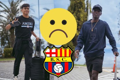 Xavier Arreaga y Janner Corozo a su llegada a la Tricolor.