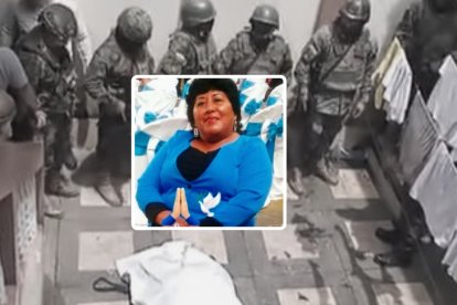 La víctima fue encontrada en el patio de su casa.