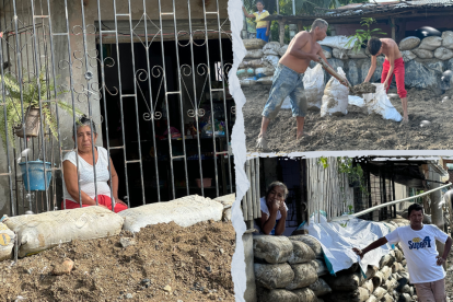 Moradores de la parroquia Charapotó, en Manabí, pasan penurias por intensas lluvias.