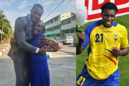 Carlos Tenorio y su madrecita Amaris Medina Merlín.