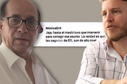 Eduardo Franco Loor y Augusto Verduga fueron consejeros del CPCCS. Este mensaje correspondería a Verduga, refiriéndose a Franco.