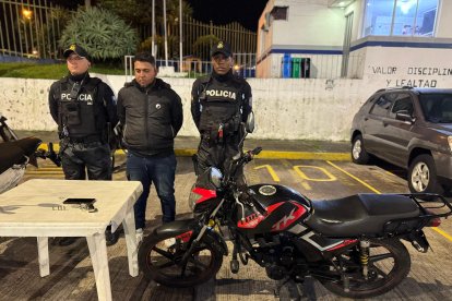 El sujeto fue detenido en el sector Jipijapa.