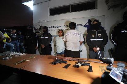Cuatro detenidos fue el resultado de varios operativos realizados en el distrito Ceibos.