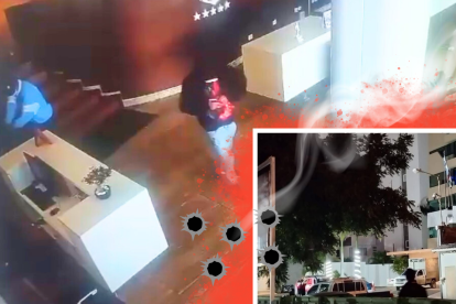 Un momento de horror se vivió en la recepción de un hotel la tarde del miércoles 19 de marzo.