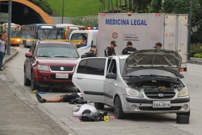 El hecho violento ocurrió a la salida del tunel del Puerto Santana en sentido centro-norte.