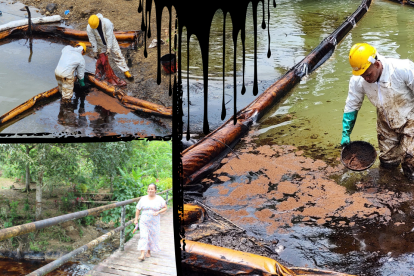 Agricultores temen perder su producción por la contaminación debido al derrame del petróleo.