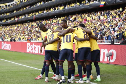 Ecuador celebró ante Venezuela en Quito.
