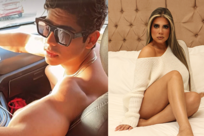 Piero Perasso con su mamá, la actriz Sofía Caiche