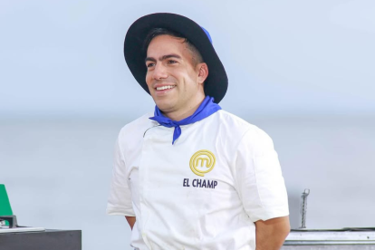 Damián Bernal o El Champ en MasterChef Celebrity Ecuador