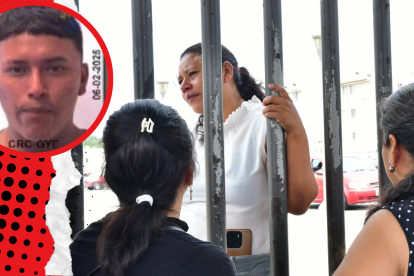 Édison Alay Ortiz fue asesinado la mañana del  viernes. Su madre no podía contener el dolor.