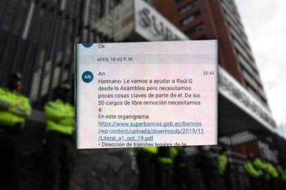 Esta es una parte del mensaje enviado por el usuario An, que correspondería a Andrés Arauz.