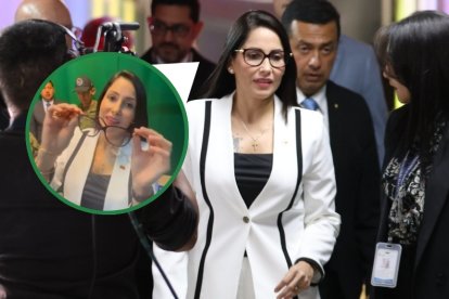 La candidata explicó sobre sus lentes en sus redes sociales