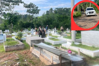 La mujer fue atacada cuando visitaba a un pariente, en el cementerio de Flor de Oriente, en El Coca, Orellana.