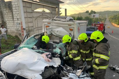 Se registró un accidente de tránsito en Esmeraldas.