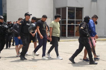 Nueve personas fueron detenidas en Guayaquil y las otras en Durán y Quito.
