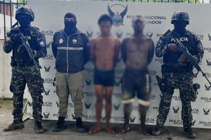 La Policía detuvo a dos sospechosos.