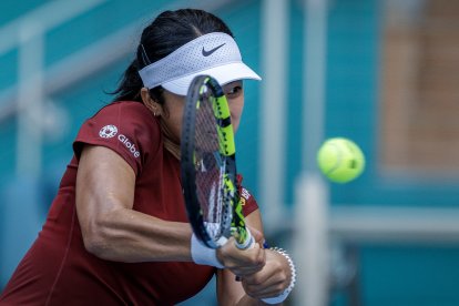 Alexandra Eala de Filipinas fue la sorpresa del Abierto de Miami.