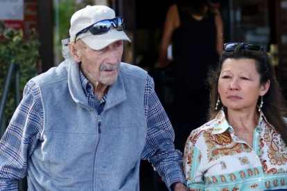 Gene Hackman y su esposa Betsy Arakawa en Santa Fe