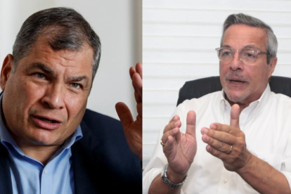 Rafael Correa y Jimmy Jairala.