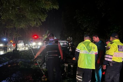 El accidente se registró en horas de la madrugada.
