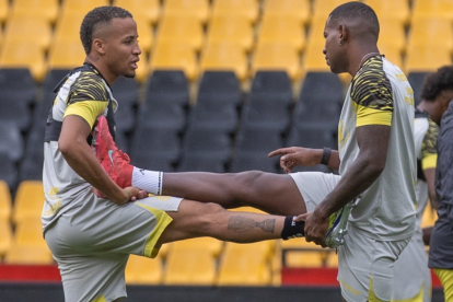 Barcelona SC vs Independiente del Valle: los Canarios se entrenaron en Guayaquil.