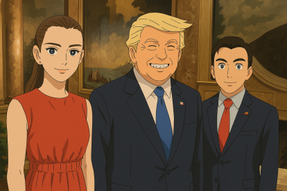 La foto ha sido viralizada en con las nuevas tendencias en estilos de caricatura.