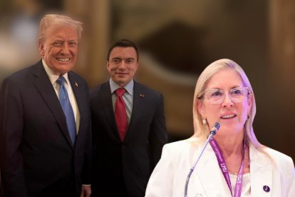 Annabella Azín aseguró que la reunión de Daniel Noboa con Trump no tuvo carácter oficial.