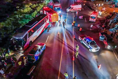 El siniestro de tránsito se produjo cerca del ingreso a la parroquia Atahualpa.