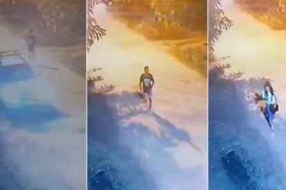 La chica forcejeó con el hombre y pudo liberarse.