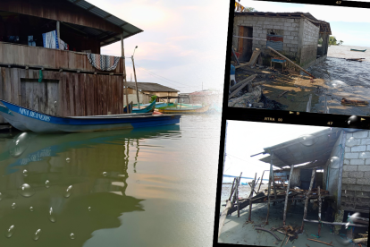 Unas viviendas están destruidas y otras llenas de agua. Los residentes claman por ayuda urgente de las autoridades.