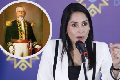 En una entrevista en Ambato, la candidata atribuyó la frase a Eloy Alfaro.