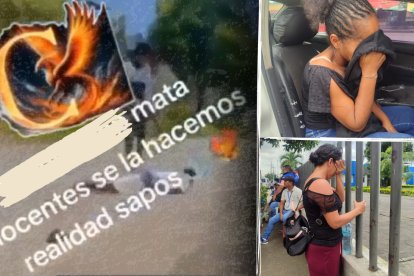 La tía de Jandry, de 17 años, llegó al Instituto Forense para retirar su cadáver. Con tristeza, relató que su vida cambió por completo cuando quedó huérfano.