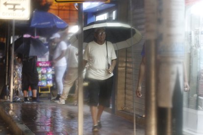 Así se encontraba la ciudad en la noche del martes 1 de abril.