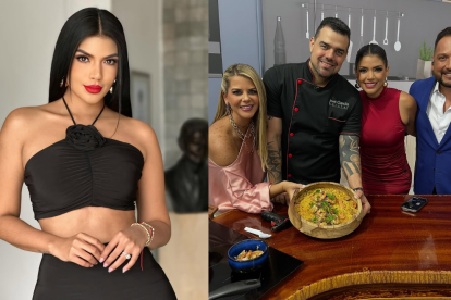 Conny Garcés con el elenco de 'Noticias de la mañana' de RTS.