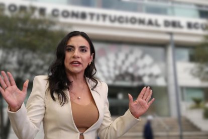 La vicepresidenta de Ecuador busca que la Corte Constitucional revise su caso contra el presidente Noboa y otros funcionarios.