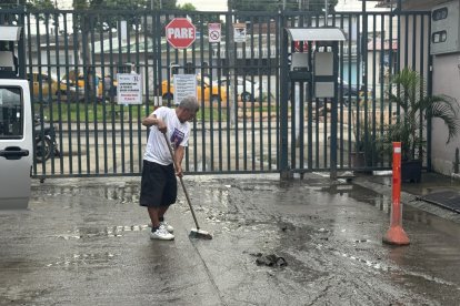 El lodo aún estaba en la sexta etapa de La Alborada.