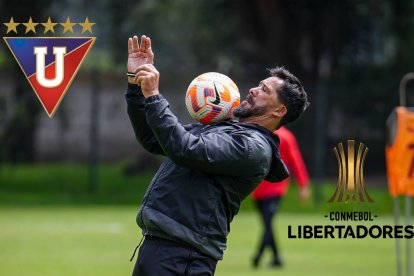 El técnico Pablo Sánchez habló sobre las metas de los albos en la Copa Libertadores.