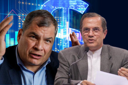 Rafael Correa y Ricardo Patiño.