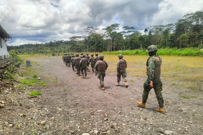 Pista para fines de narcotráfico fue destruida en Huamboya, Morona Santiago.
