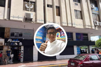 A este edificio, ubicado en pleno centro de Machala, entró el sicario y disparó al abogado